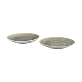 Керамична чиния голяма FERI 861030D-P407AM комплект от 2 бр. - сив | Мебели VOX