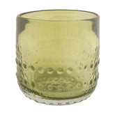 Стъклен свещник ZEN 17FHY095R - зелен I Мебели VOX