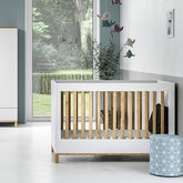 Детска кошара 60X120 Altitude FR – бяло/дъб I Мебели VOX