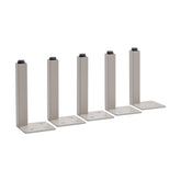 Комплект крака 5 бр. Intu - сиво бежови I Мебели VOX