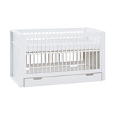 Детска кошара с чекмедже 70Х140 Milk - бяло I Мебели VOX