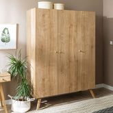 Трикрилен гардероб NATURE | Мебели VOX