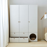 Трикрилен гардероб RELI с отвор | Мебели VOX