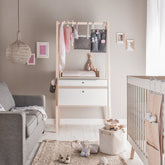 Скрин с повивалник Spot (Baby) – акация/бял