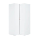 Ъглов гардероб STIGE - бял I Мебели VOX