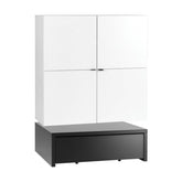 Скрин 106 x 95-широк с платформа с чекмедже-YOUNG USERS I Мебели VOX