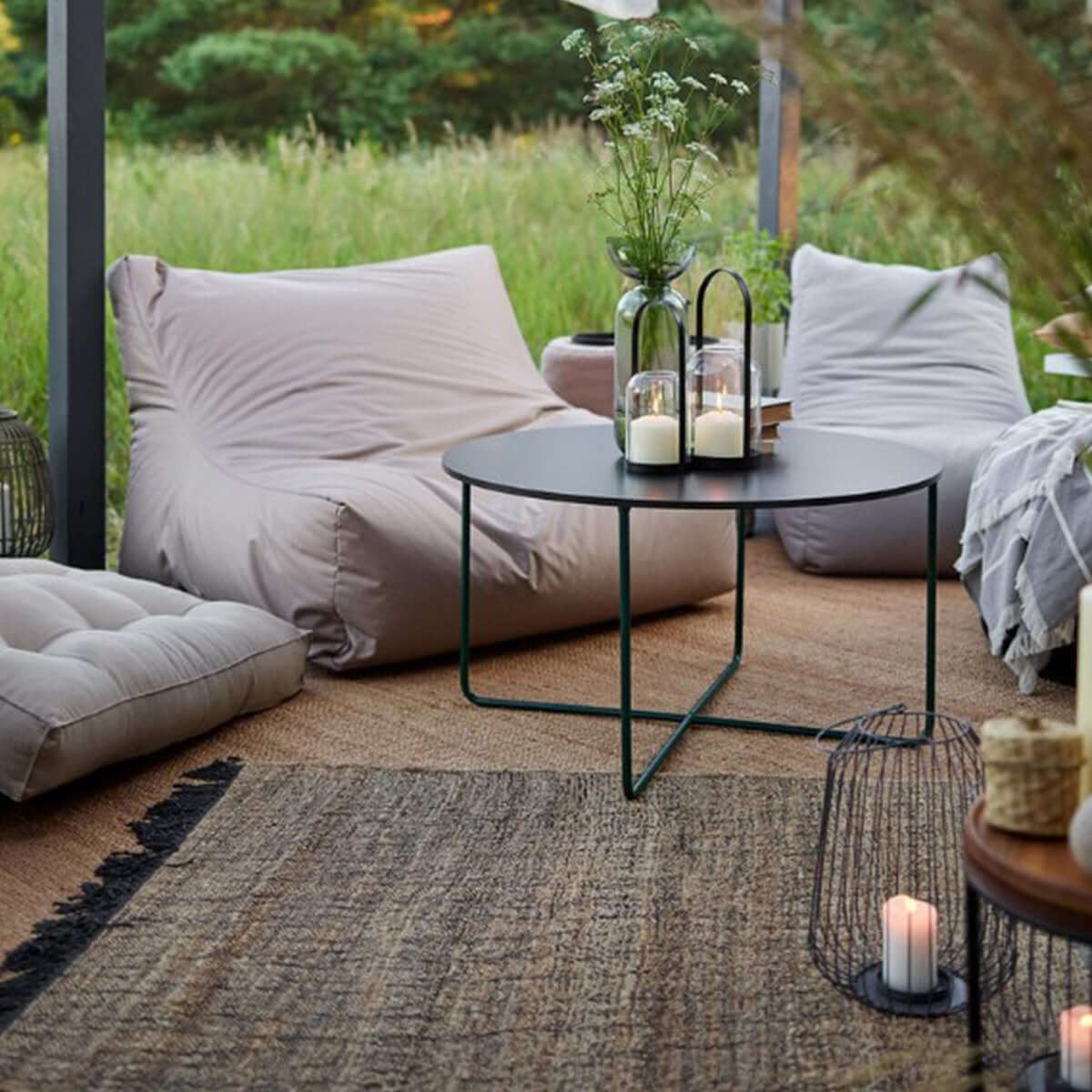 Фенер голям метален OTTO 20CA0149B-WB I Мебели VOX