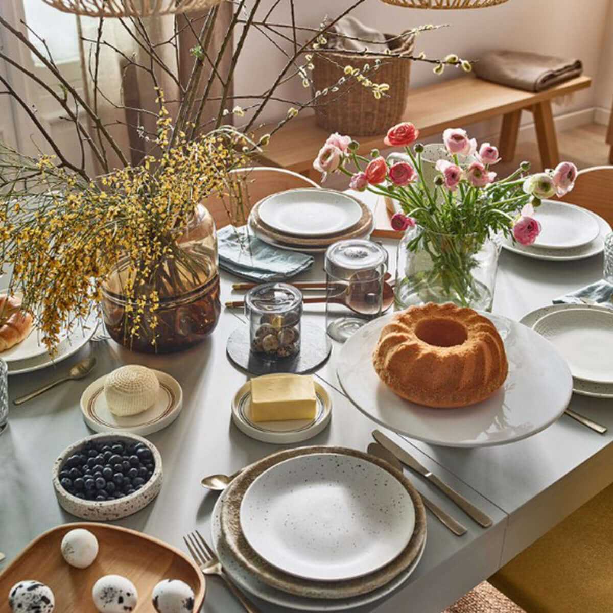 Голяма чиния PULVE 86213L-P17367D1 комплект от 2 части | Мебели VOX