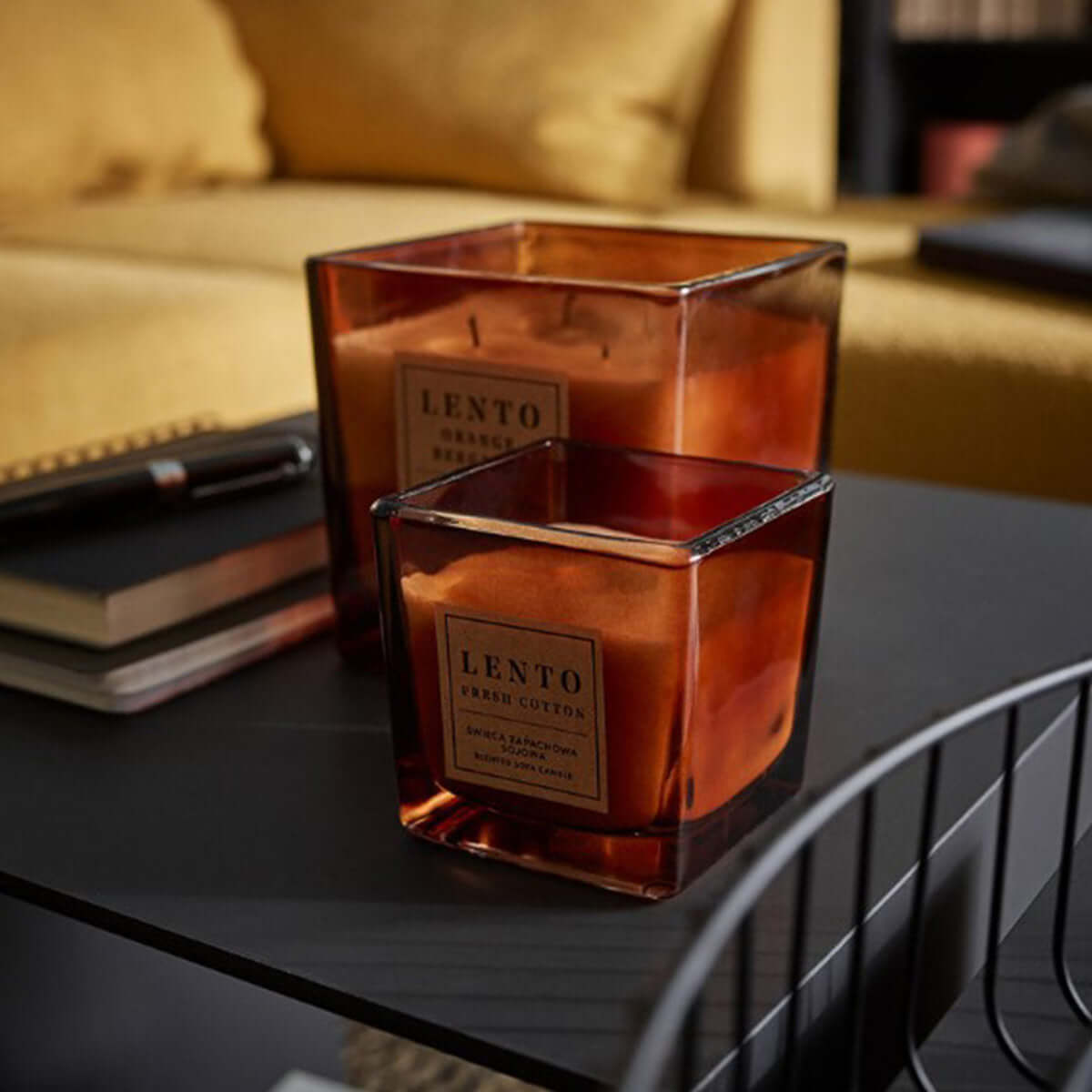 Голяма свещ OR_BERG LENTO восък 1C001087 I Мебели VOX