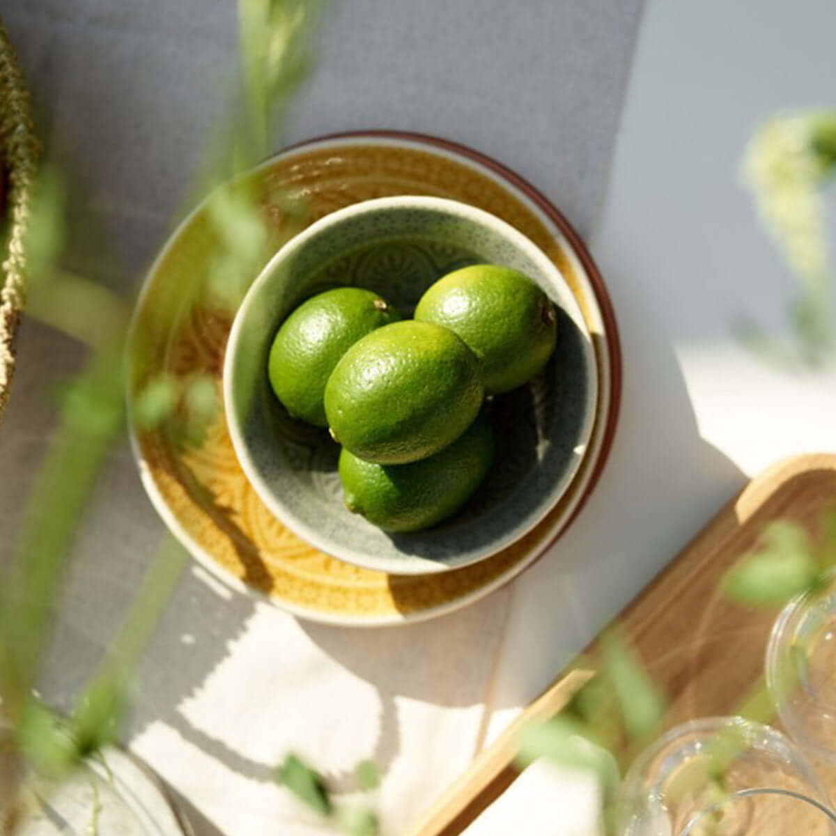 Керамична чиния малка FERI 861030-P407J2 - комплект от 2 бр. - жълт | Мебели VOX