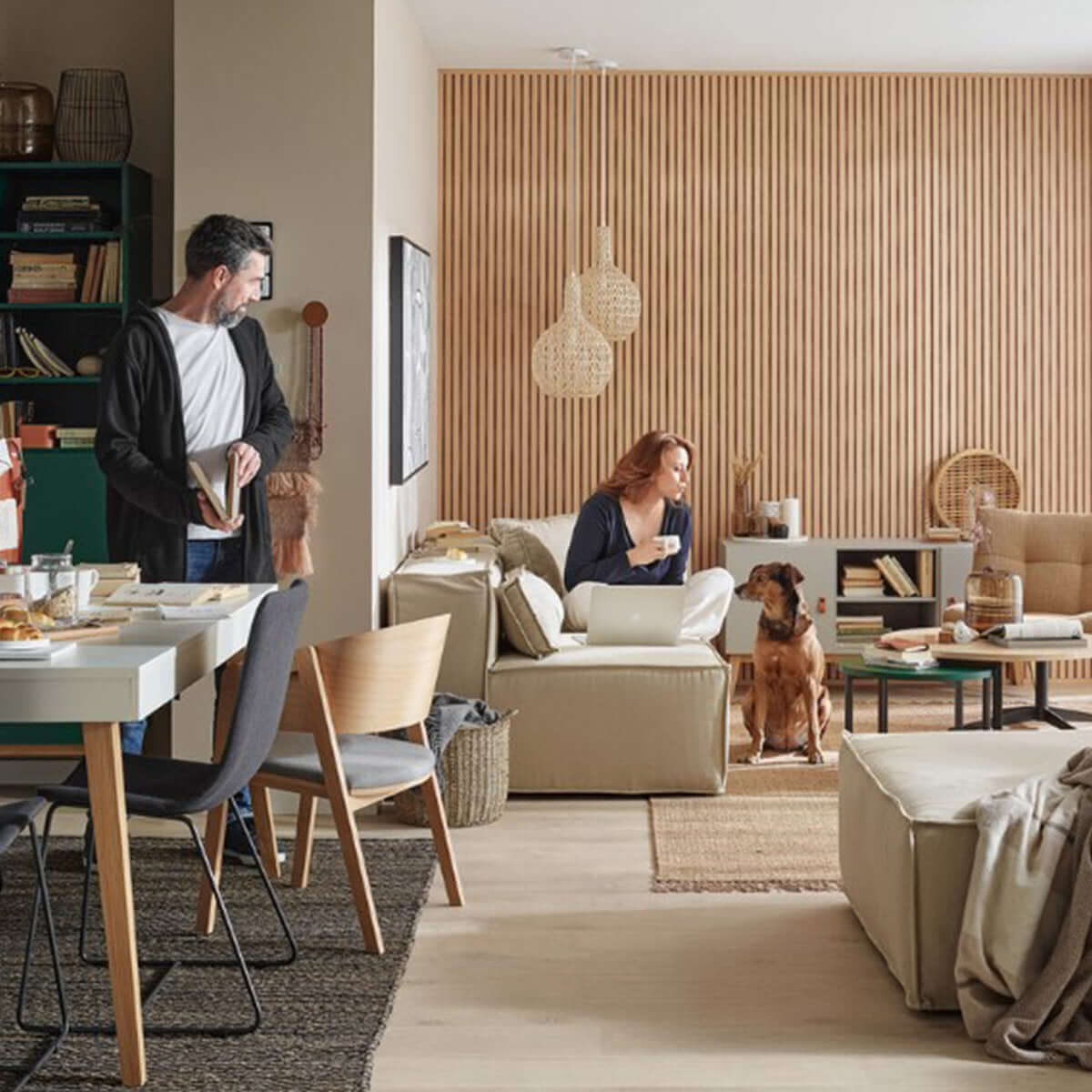 Килим 170 X 240 JUTE 586/1 - черен/юта I Мебели VOX