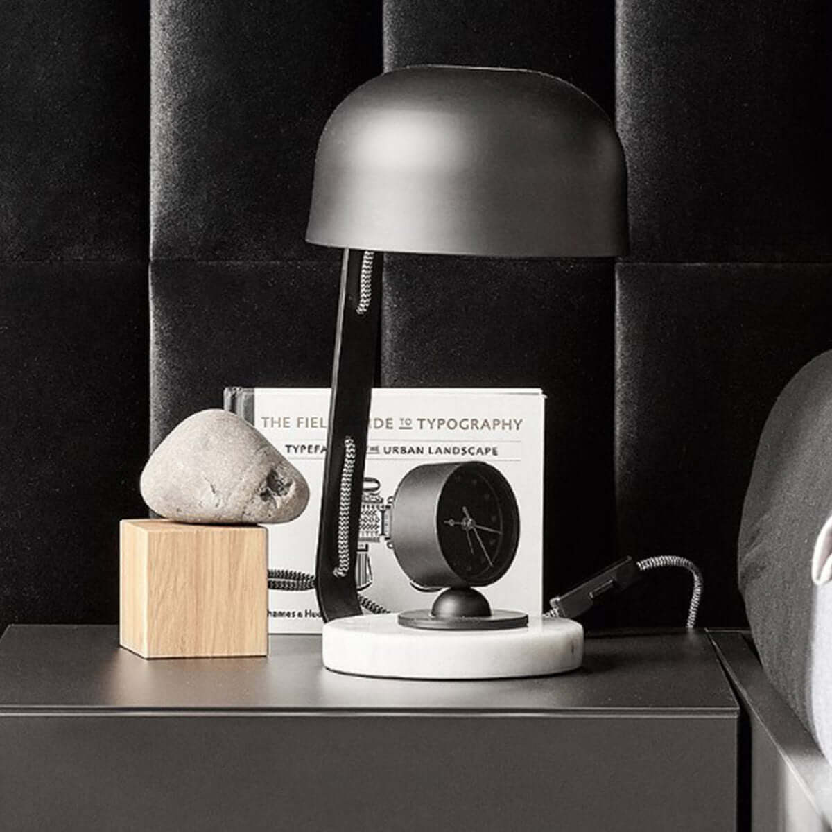 Метална лампа за маса COMPAN CO-414029MIC - черен I Мебели VOX