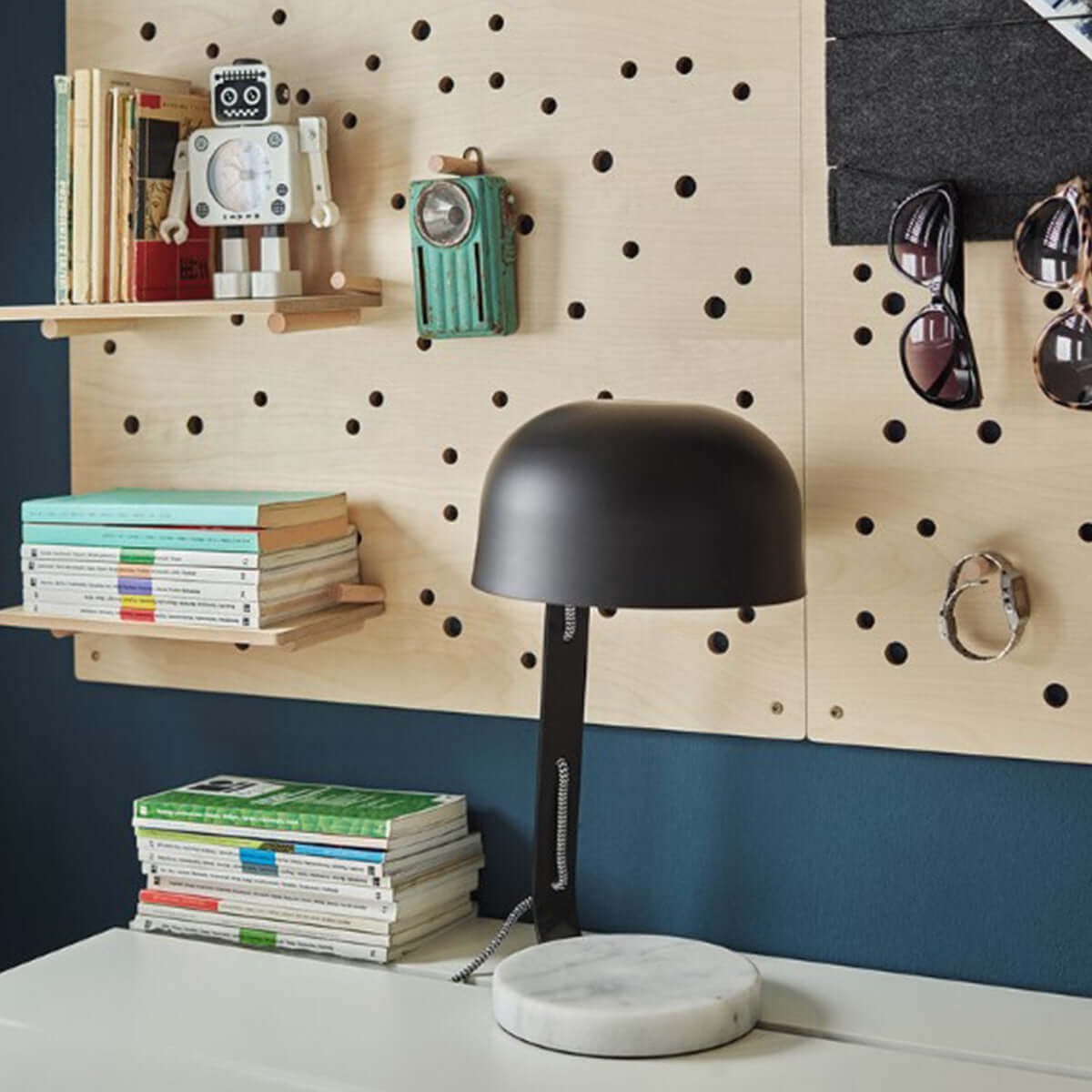 Метална лампа за маса COMPAN CO-414029MIC - черен I Мебели VOX