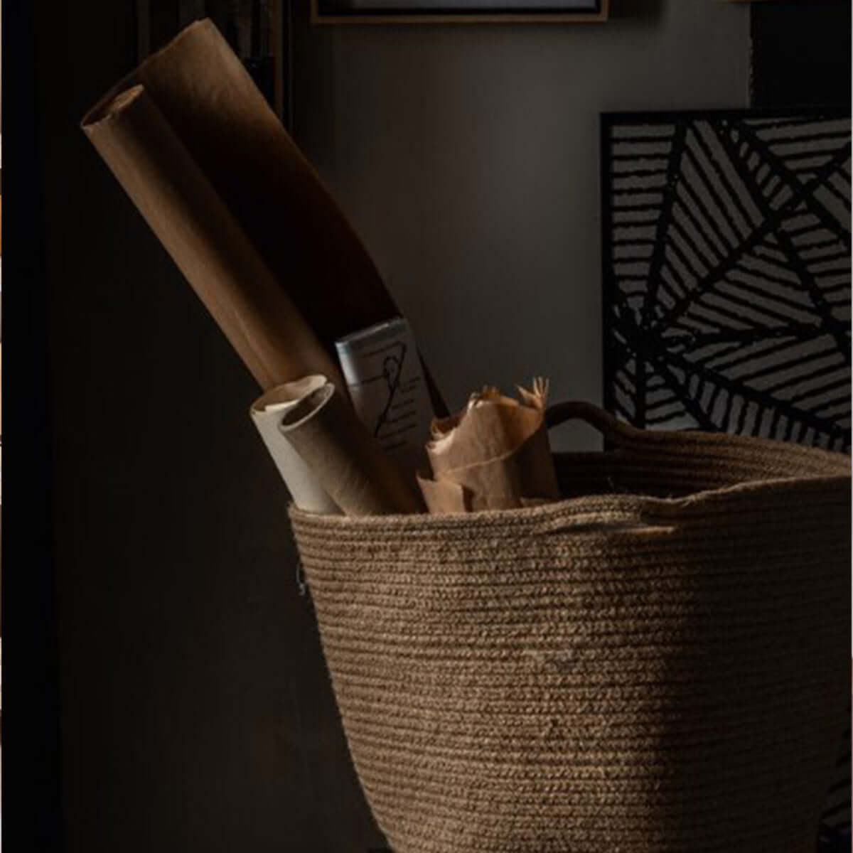 Плетен кош 40 X 38 MOTA B6007C4 - юта I Мебели VOX