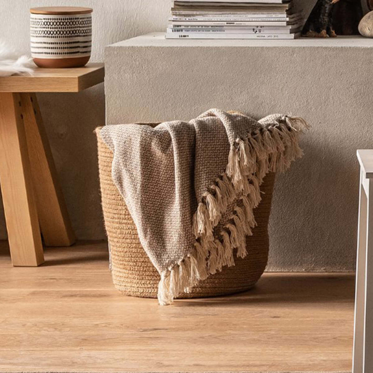 Плетен кош 40 X 38 MOTA B6007C4 - юта I Мебели VOX