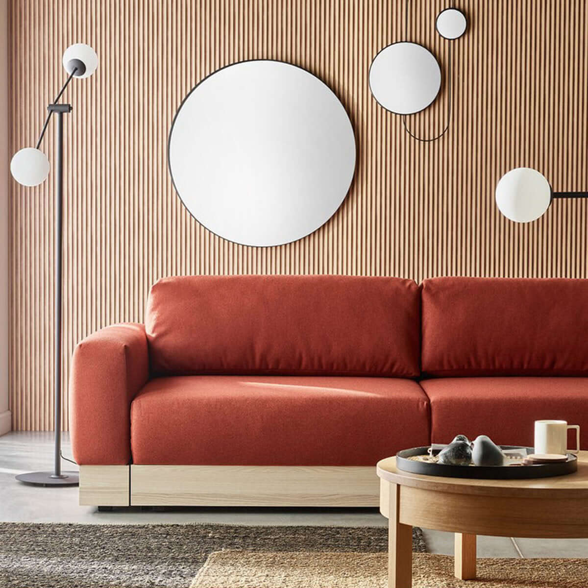 Подова лампа OHIO с глобуси I Мебели VOX