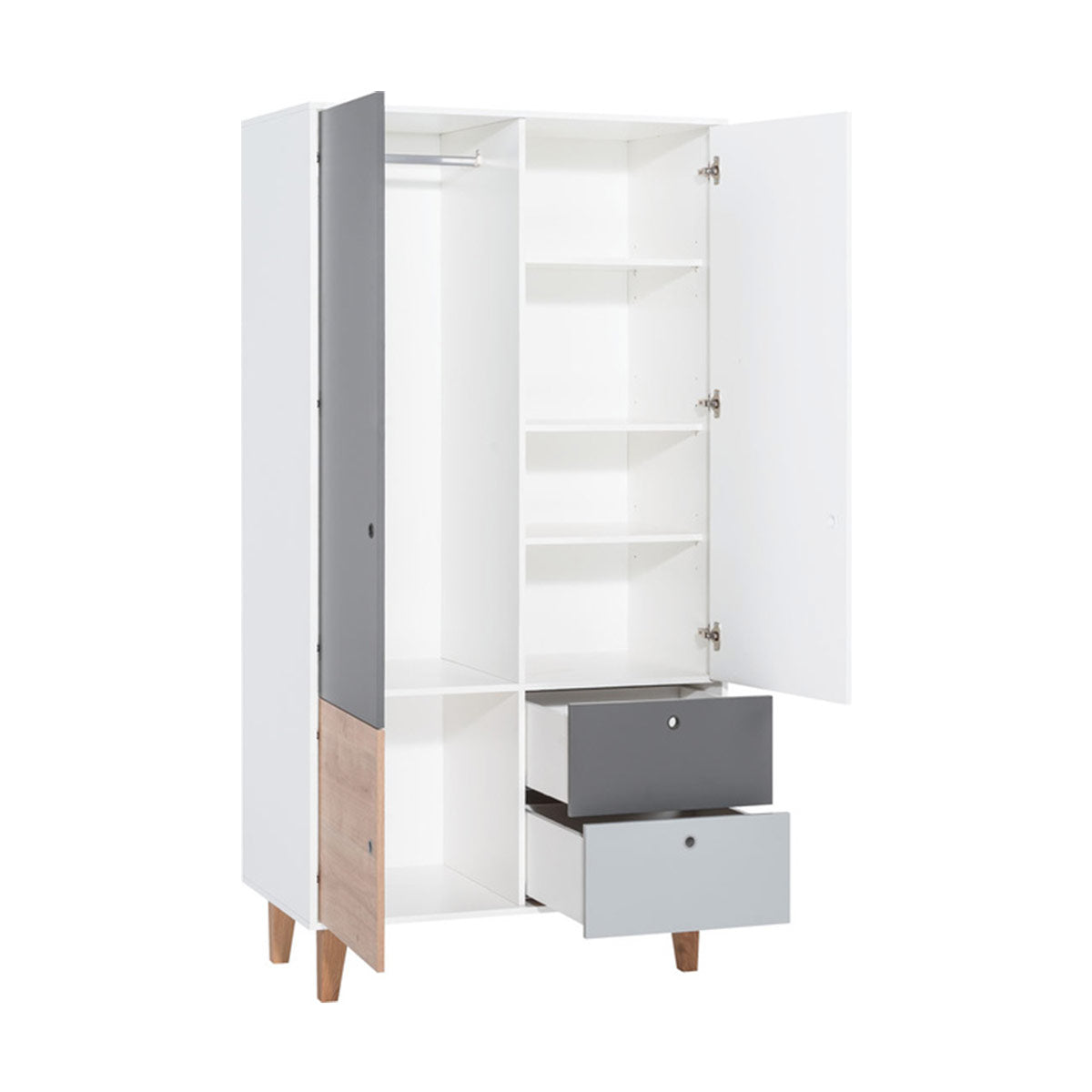 Гардероб двукрилен CONCEPT II на VOX Полша от Мебели VOX