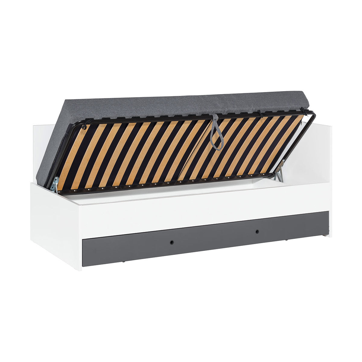 Легло с повдигащ механизъм 90х200 CONCEPT - бяло и графит на VOX Полша от Мебели VOX