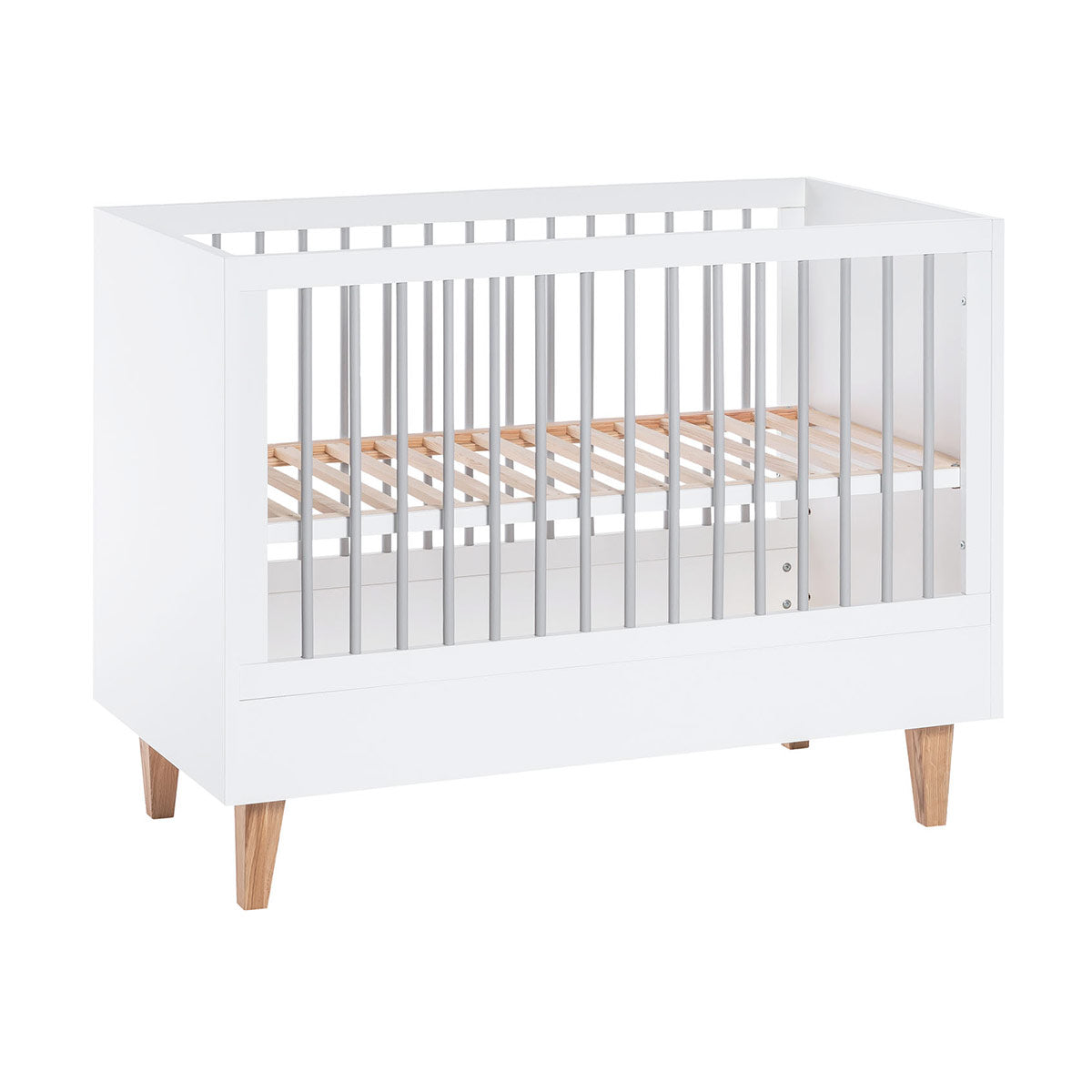 Детска кошара 60X120 Concept by VOX (Baby) – бял/сив на VOX Полша от Мебели VOX