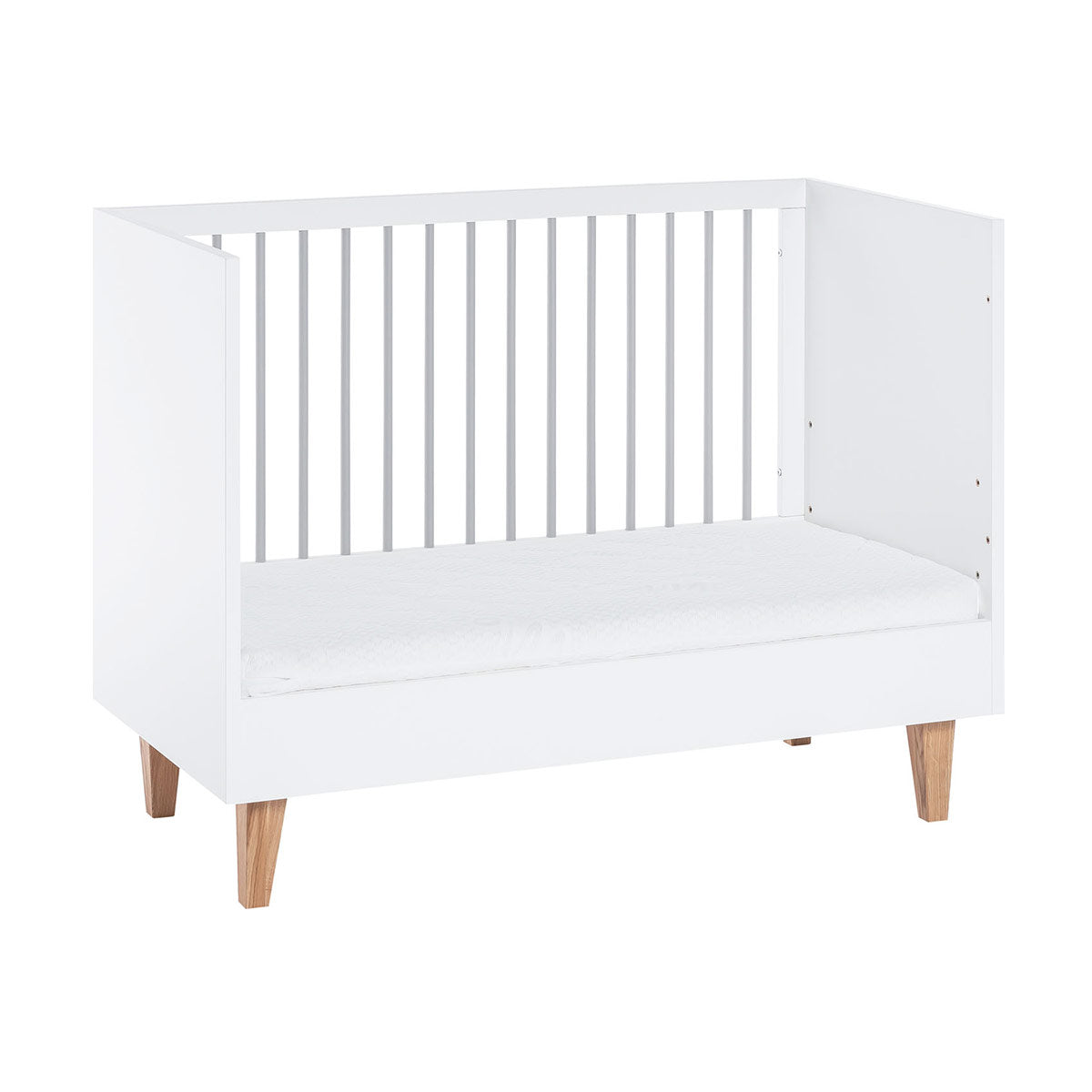 Детска кошара 60X120 Concept by VOX (Baby) – бял/сив на VOX Полша от Мебели VOX