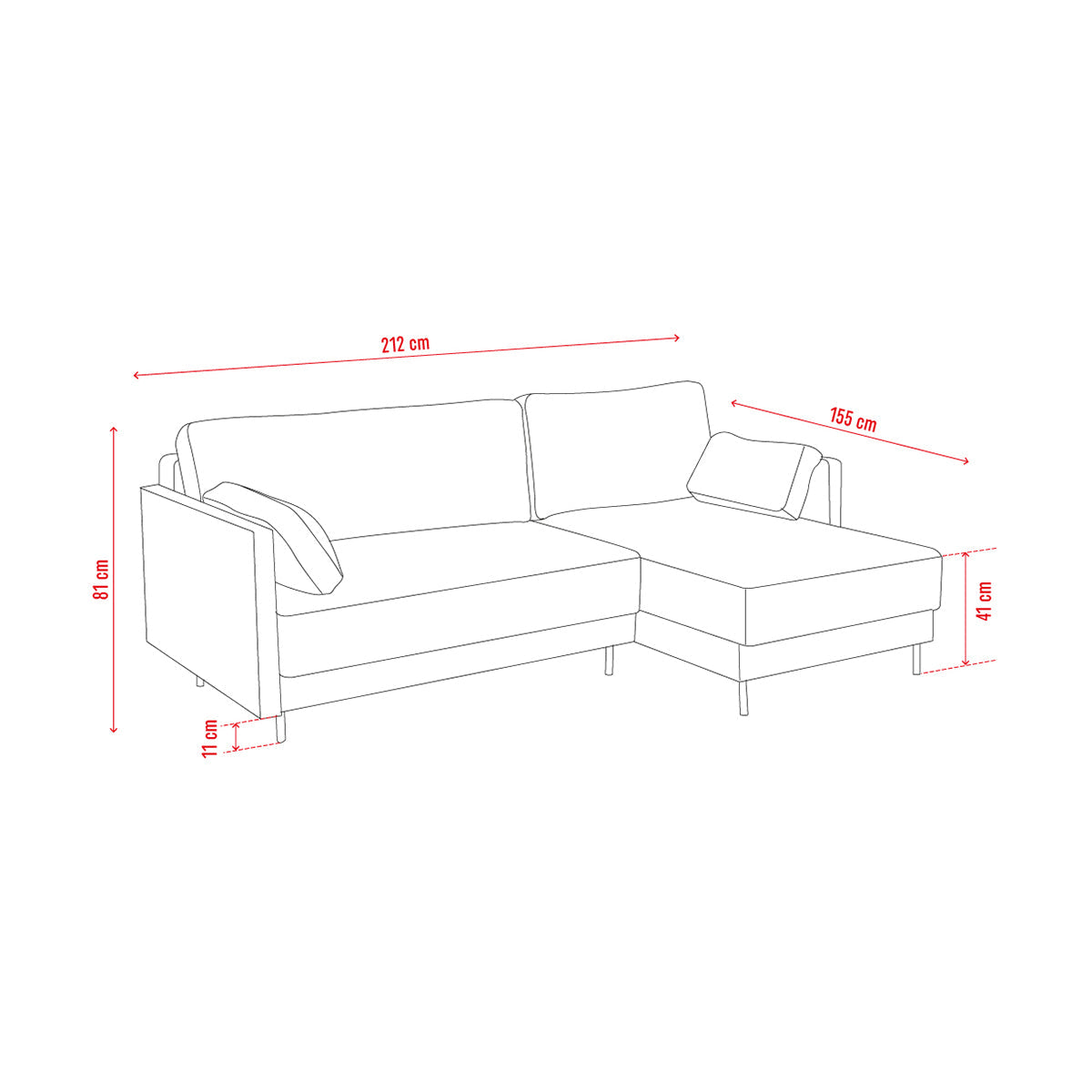 Ъглов разтегателен диван ESTAR I Мебели VOX