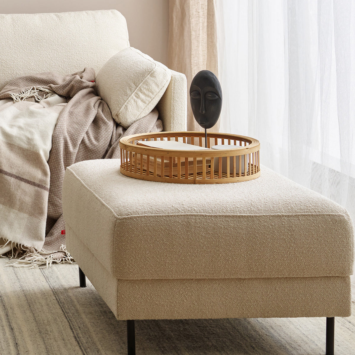 Правоъгълна табуретка ESTAR I Мебели VOX