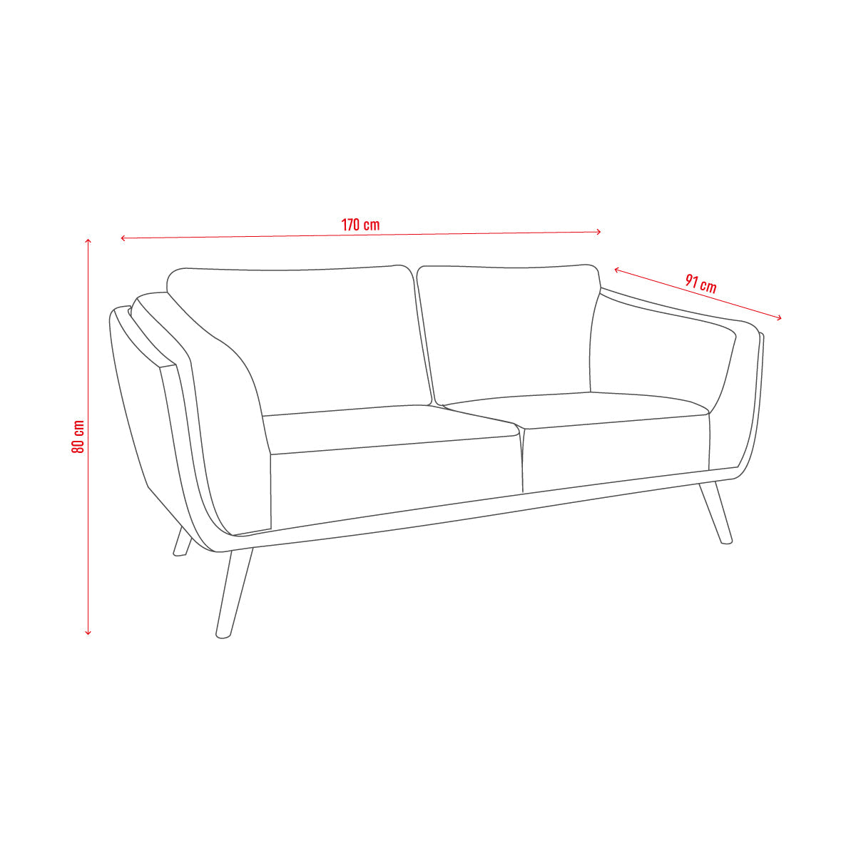 Двуместен диван SOPHIE I Мебели VOX