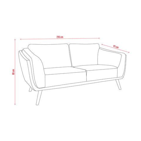 Двуместен диван SOPHIE MAX I Мебели VOX
