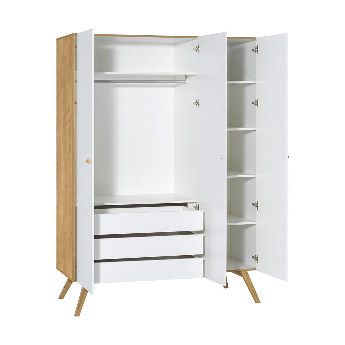 Трикрилен гардероб NATURE | Мебели VOX