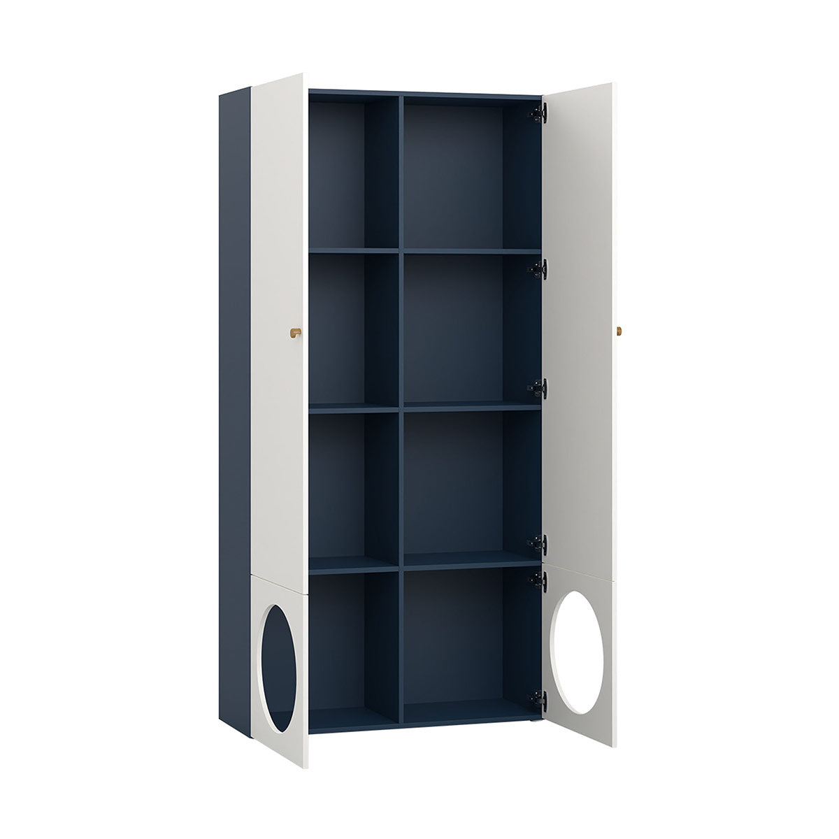 Библиотека широка RELI с 2 цели врати и 2 врати с отвор | Мебели VOX