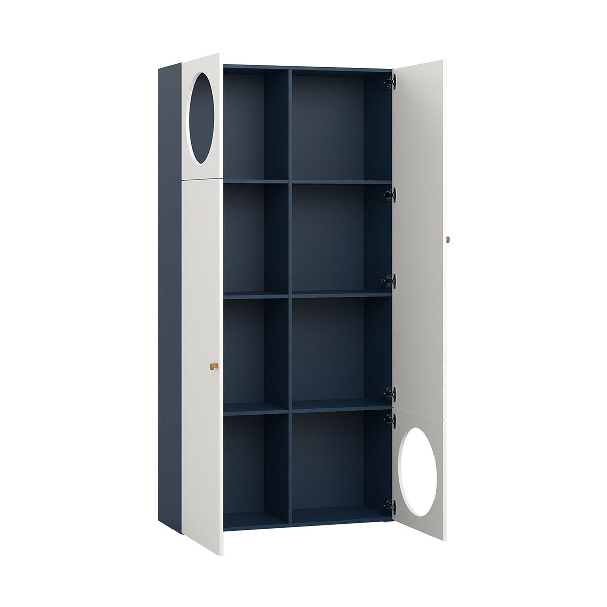 Библиотека широка RELI с 2 цели врати и 2 врати с отвор | Мебели VOX