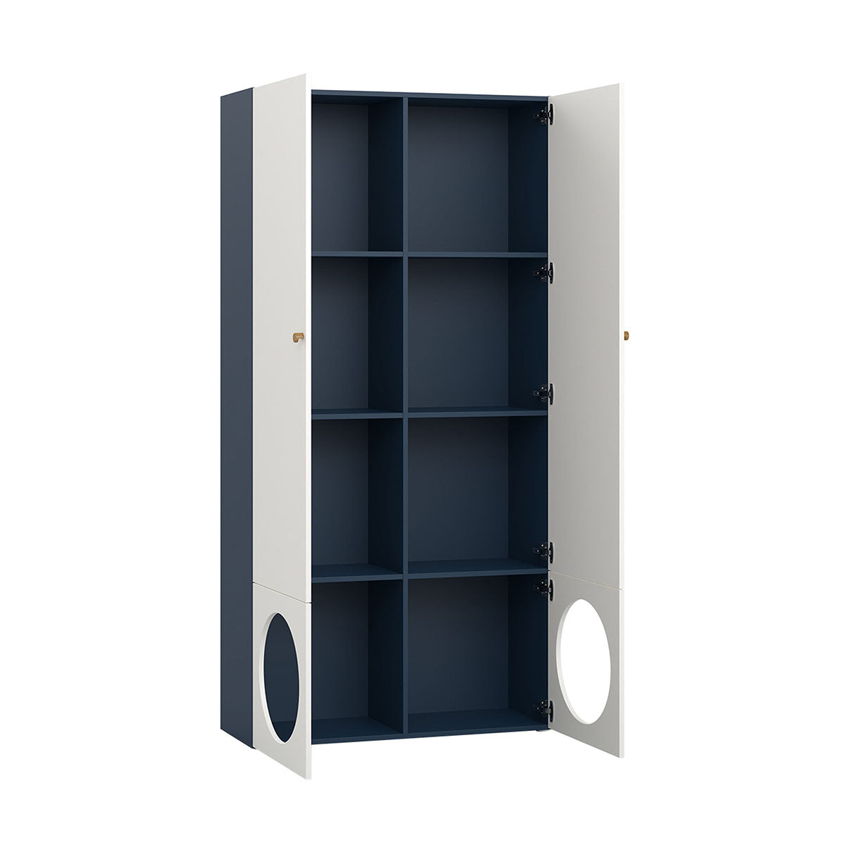 Библиотека широка RELI с 2 цели врати и 2 врати с отвор | Мебели VOX