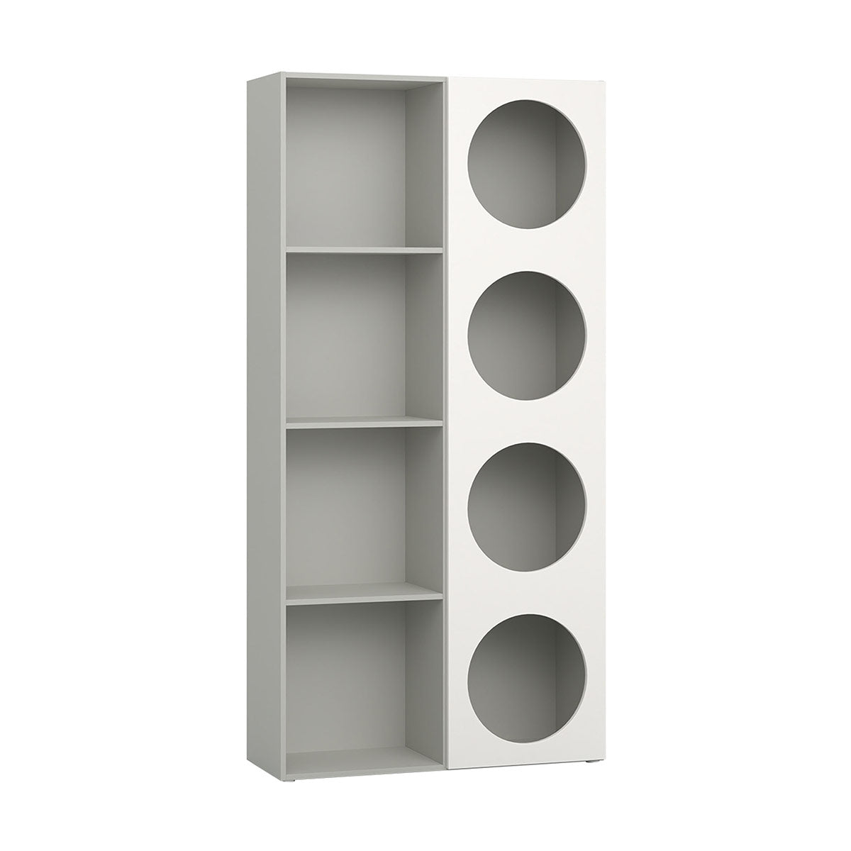 Библиотека широка RELI с 1 врата с отвори | Мебели VOX