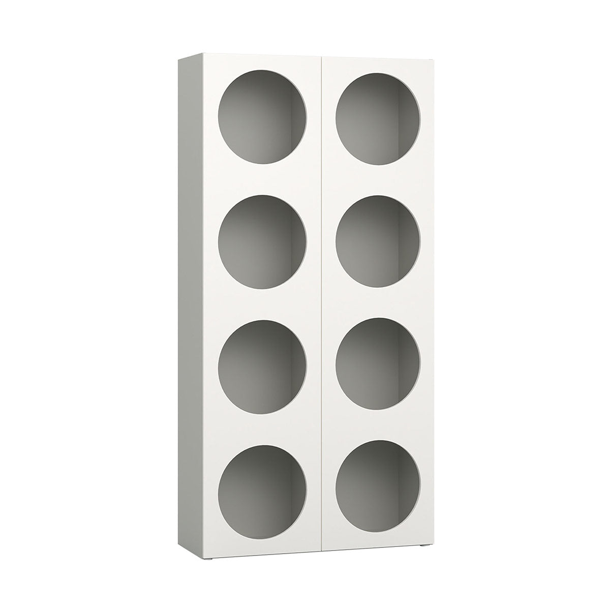 Библиотека широка RELI с 2 врати с отвори | Мебели VOX