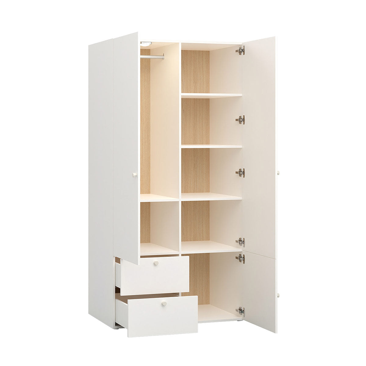 Двукрилен гардероб RELI | Мебели VOX