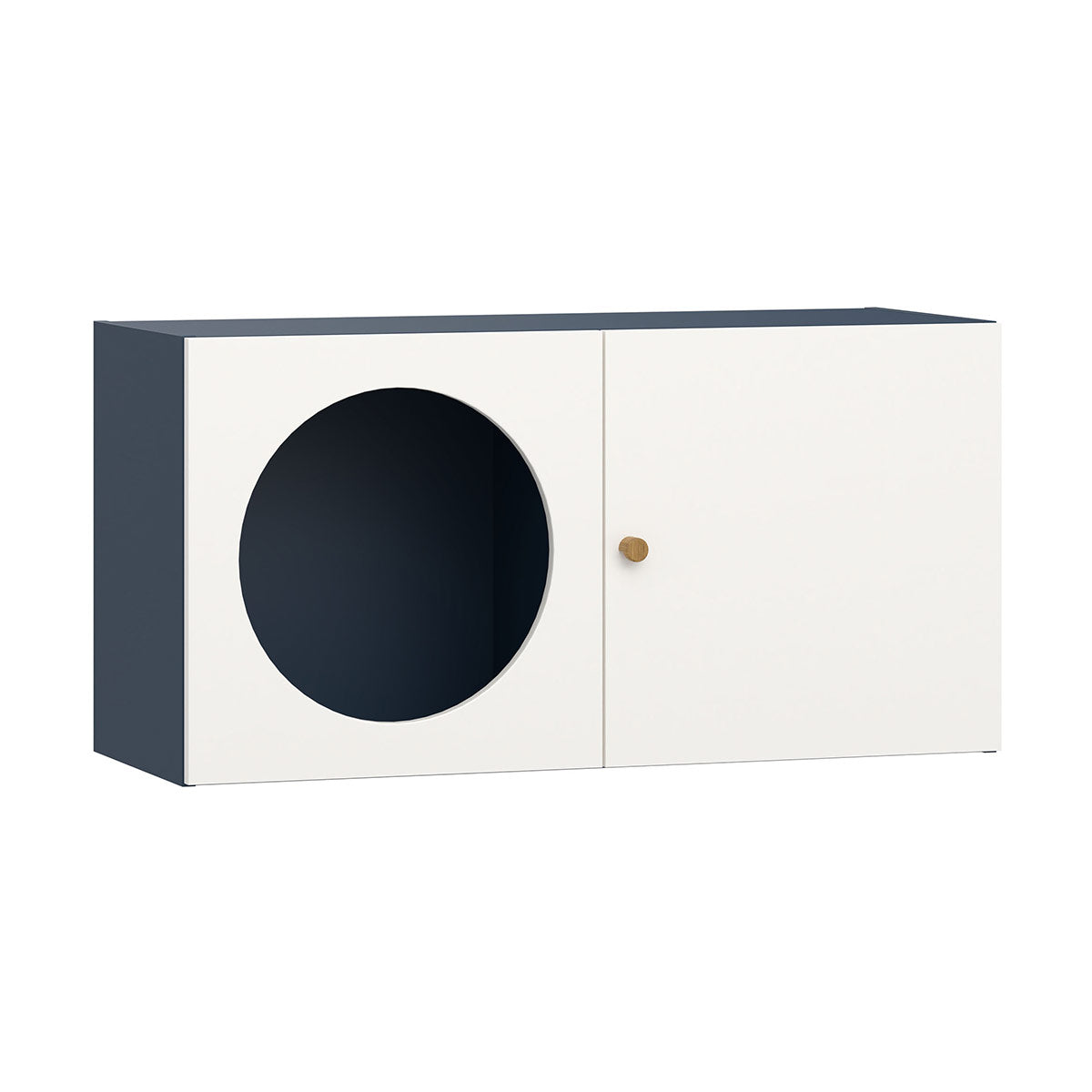 Широк рафт за стена RELI с две врати с отвор | Мебели VOX