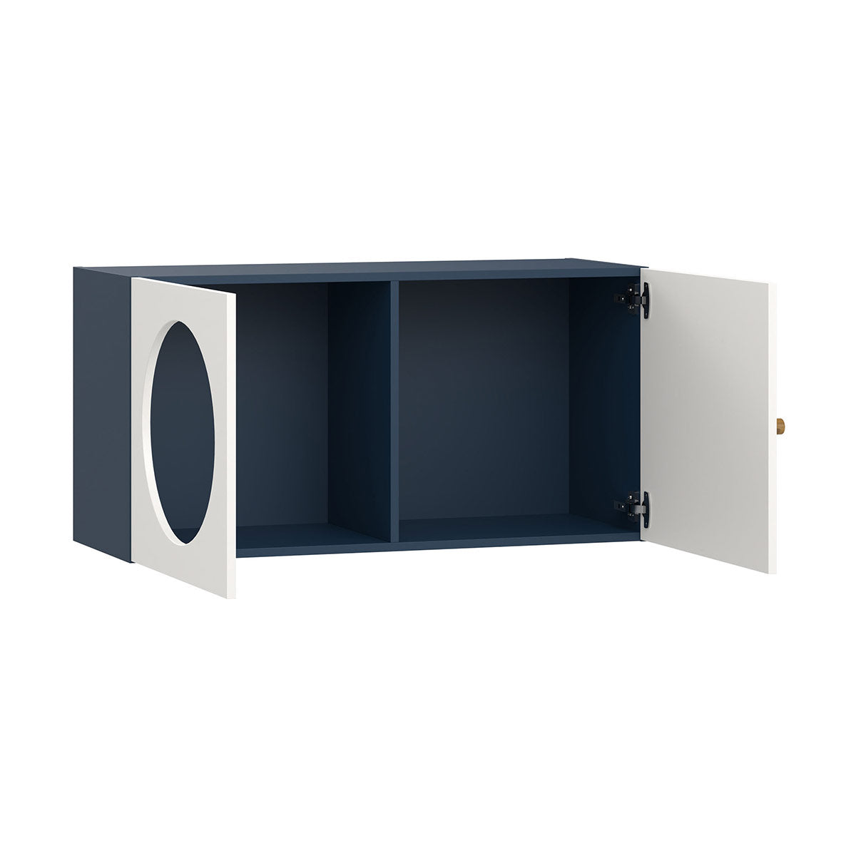 Широк рафт за стена RELI с две врати с отвор | Мебели VOX