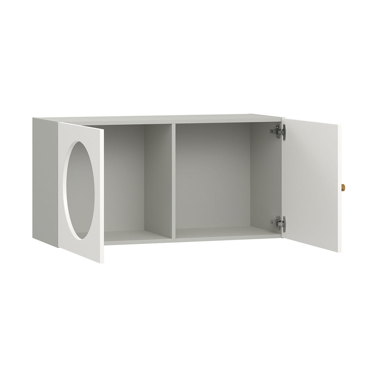 Широк рафт за стена RELI с две врати с отвор | Мебели VOX
