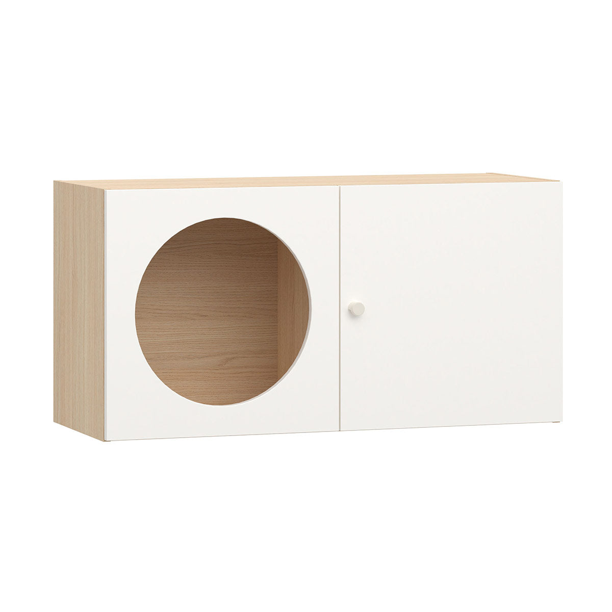 Широк рафт за стена RELI с две врати с отвор | Мебели VOX