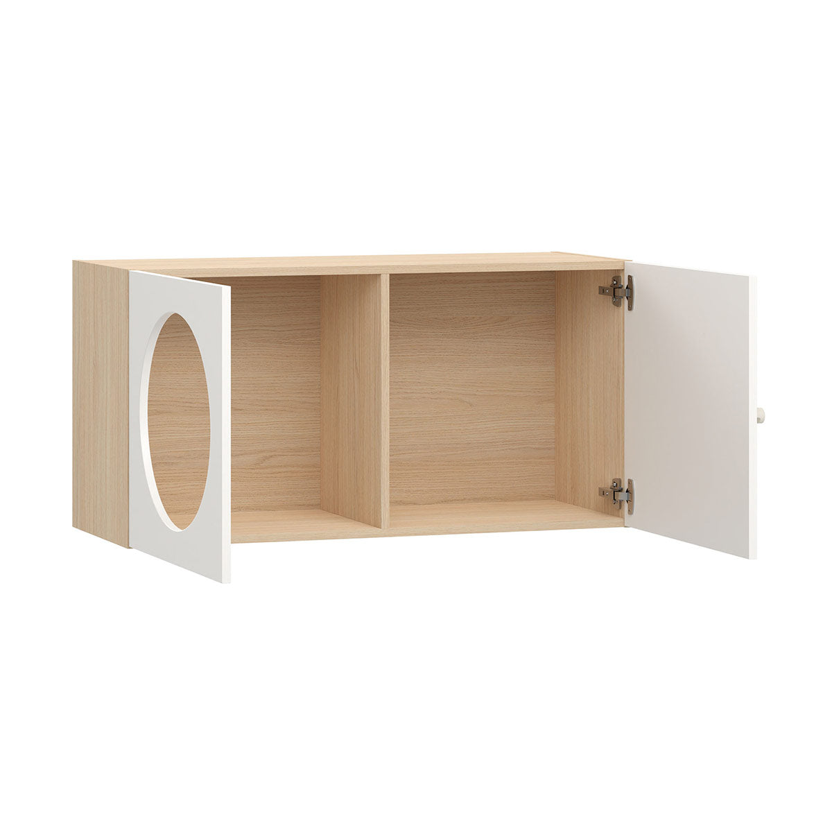 Широк рафт за стена RELI с две врати с отвор | Мебели VOX