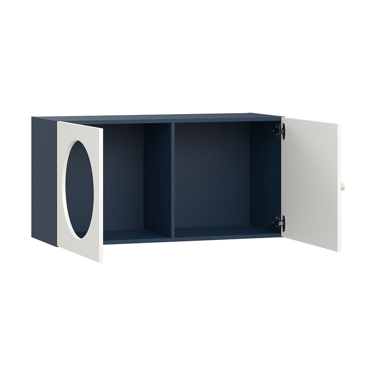 Широк рафт за стена RELI с две врати с отвор | Мебели VOX