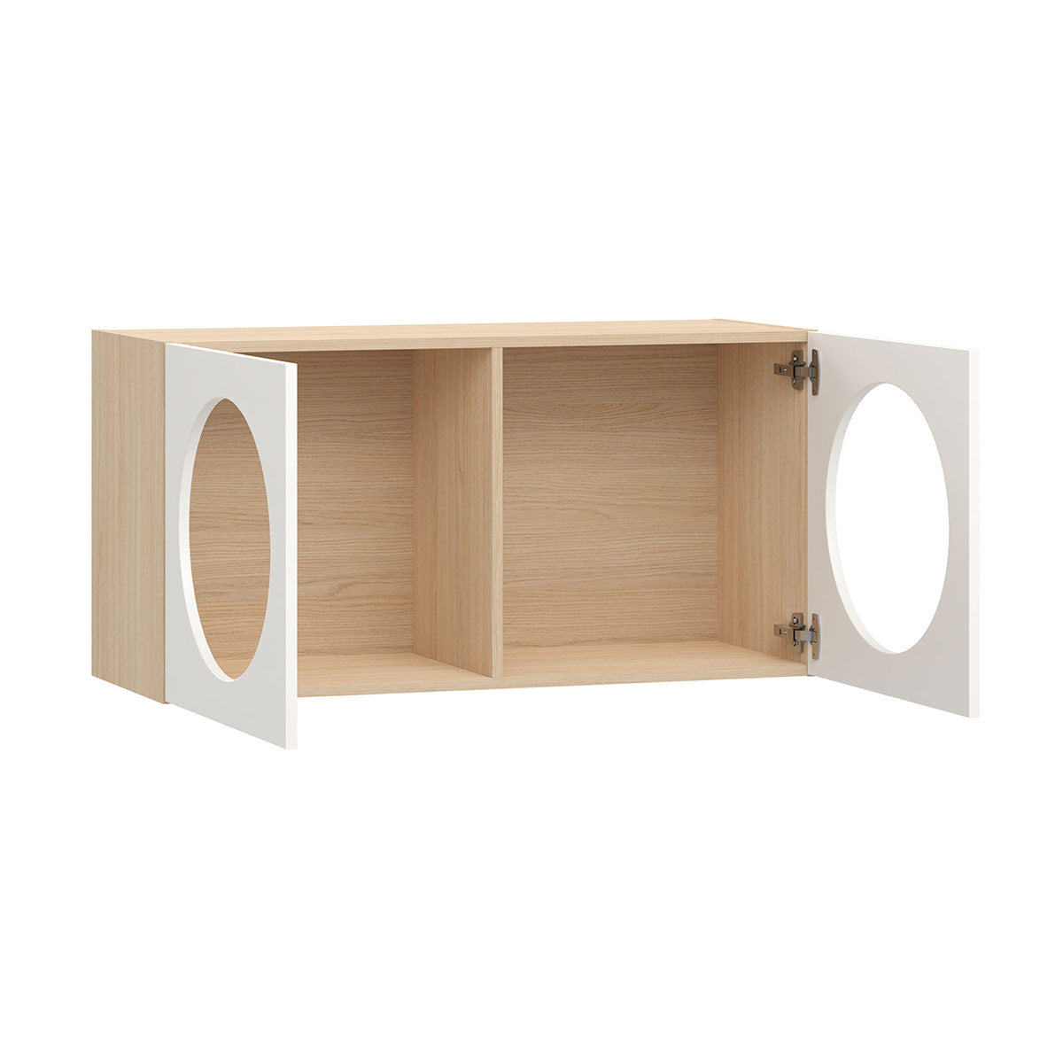 Широк рафт за стена RELI с две врати с отвори | Мебели VOX
