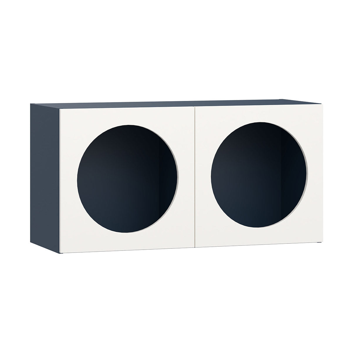 Широк рафт за стена RELI с две врати с отвори | Мебели VOX