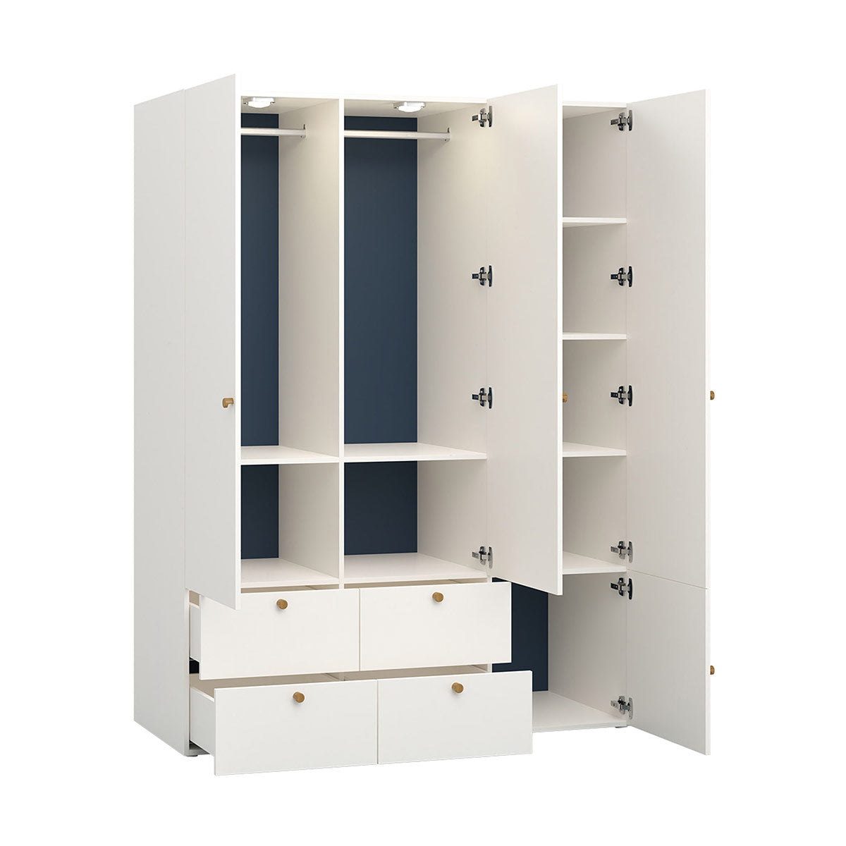 Трикрилен гардероб RELI| Мебели VOX