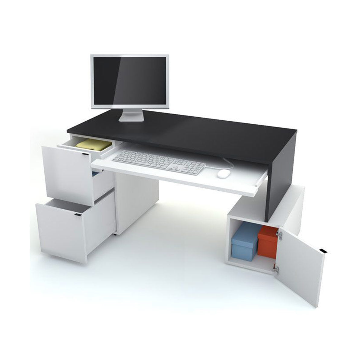 Бюро L с контейнер 140-YOUNG USERS I Мебели VOX