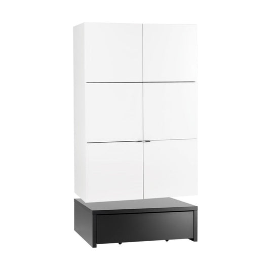 Гардероб 106 x 95 двукрилен с платформа с чекмедже-YOUNG USERS I Мебели VOX 1200