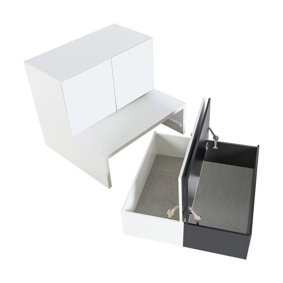 Шкаф 106 x 95 двукрилен с платформа-YOUNG USERS I Мебели VOX