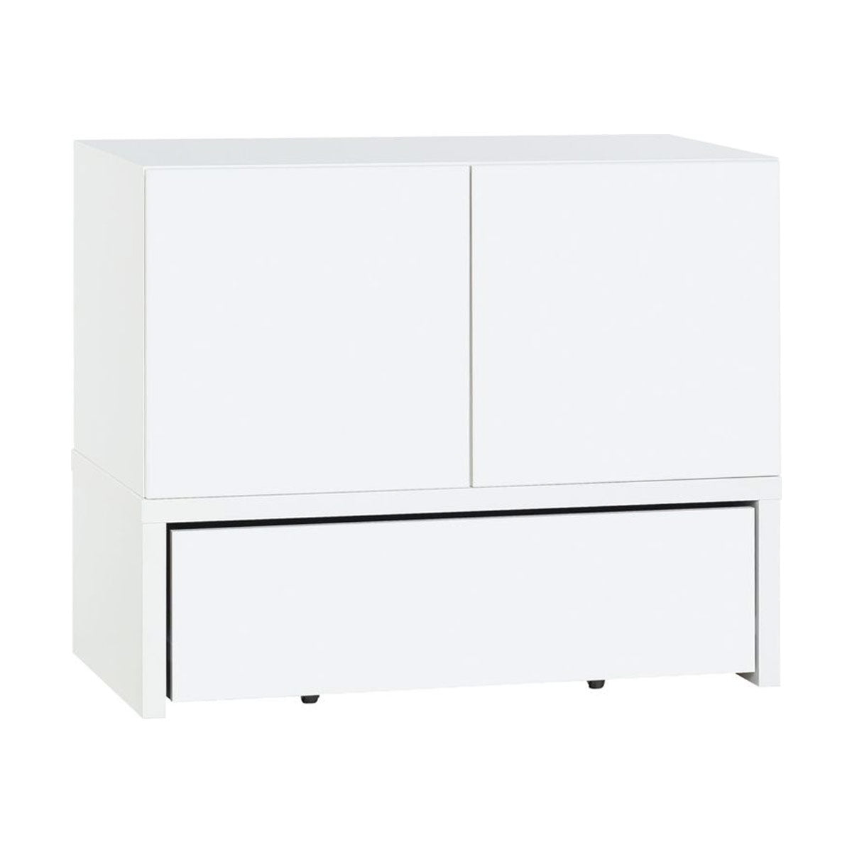 Шкаф 106 x 53 двукрилен с платформа с чекмедже-YOUNG USERS I Мебели VOX