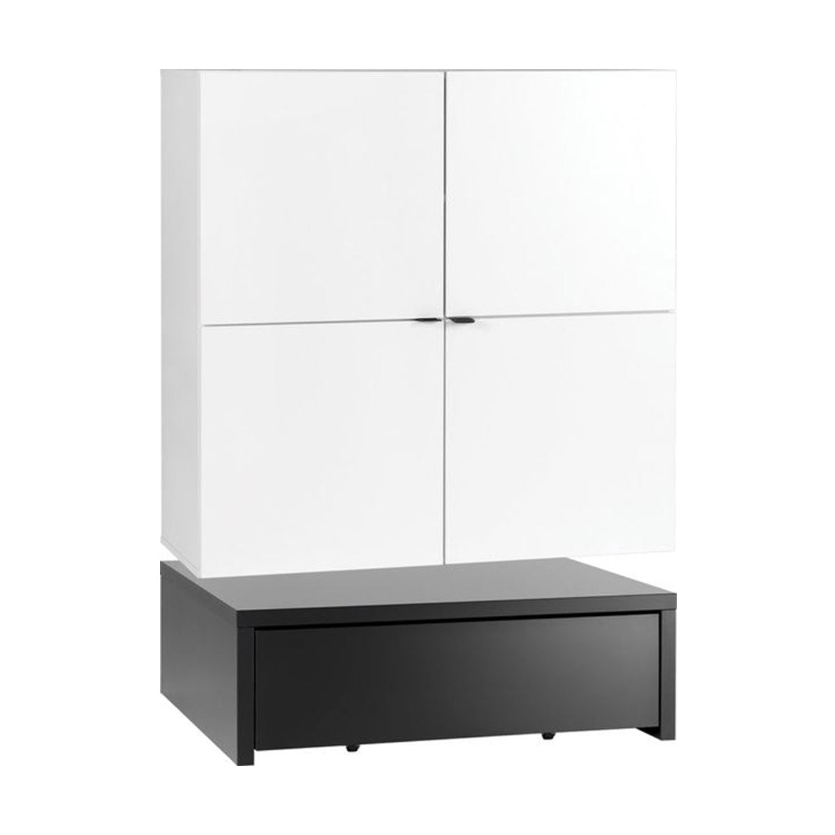 Скрин 106 x 95-широк с платформа с чекмедже-YOUNG USERS I Мебели VOX