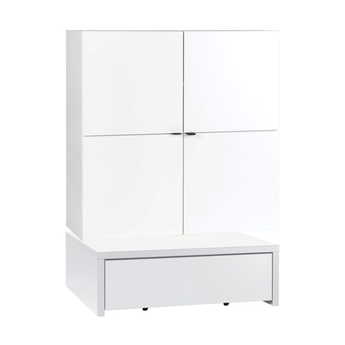 Скрин 106 x 95-широк с платформа с чекмедже-YOUNG USERS I Мебели VOX